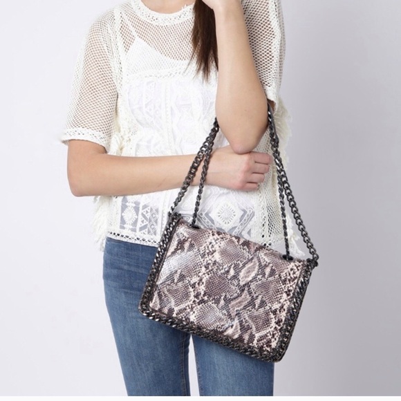 snakeskin aldo purse